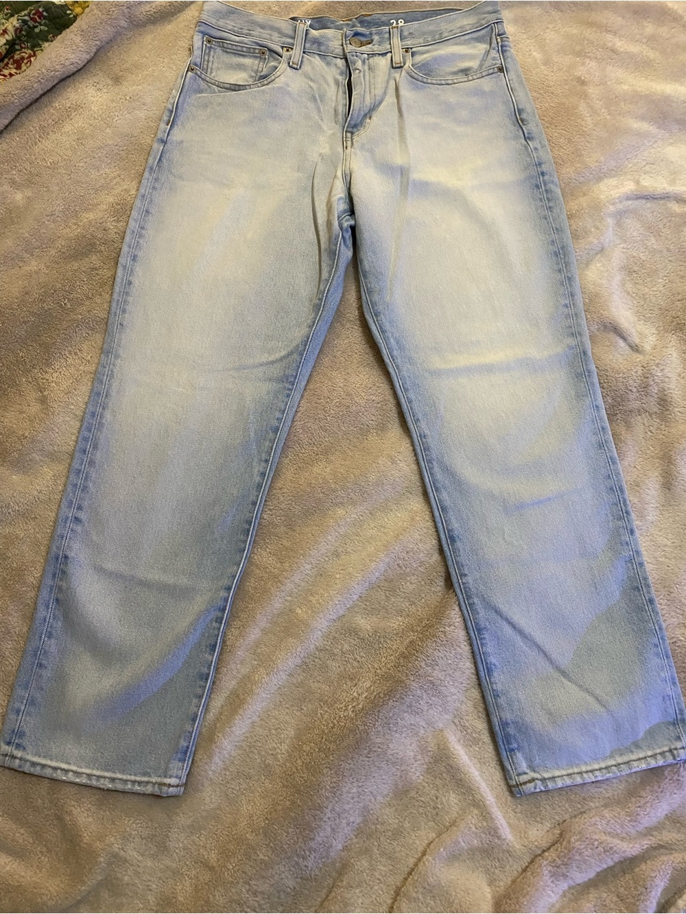 J. Crew Slouchy Boyfriend Straight-Leg Jeans in Light Blue